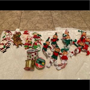 Xmas elf decor ornaments